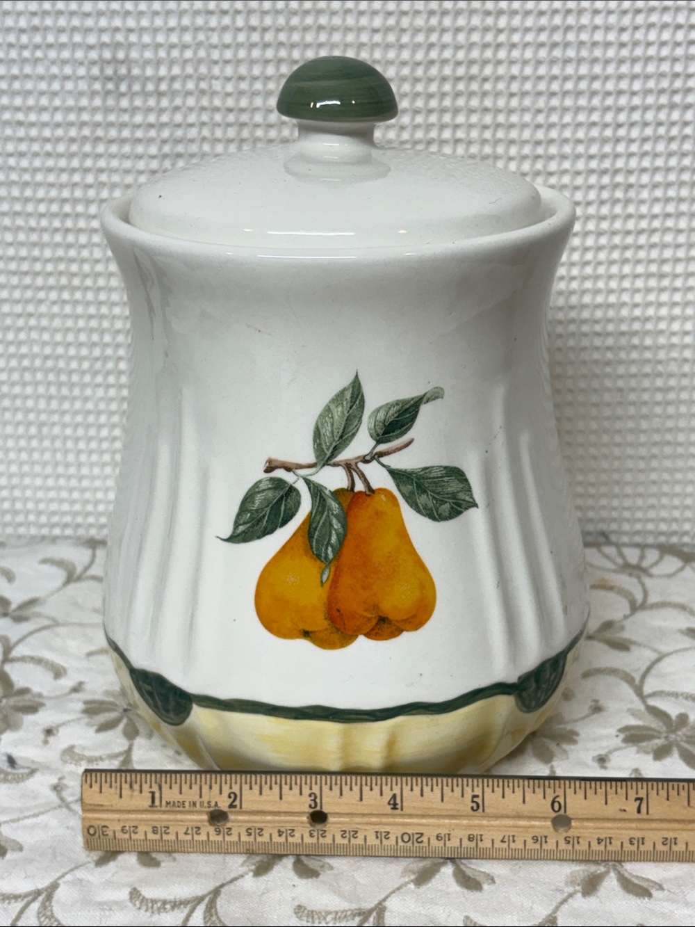 Tuscany ceramic canister with lid - Picture 9 of 9